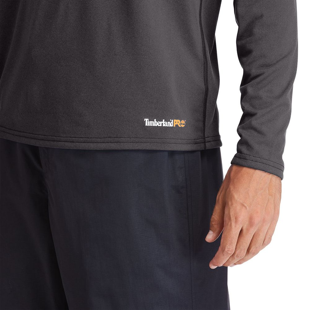 Tricouri Timberland Barbati Gri Inchis - Pro® Wicking Good Sport Long-Sleeve - Romania - HWSRFZ254